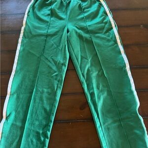 Green Kids Track Pants
